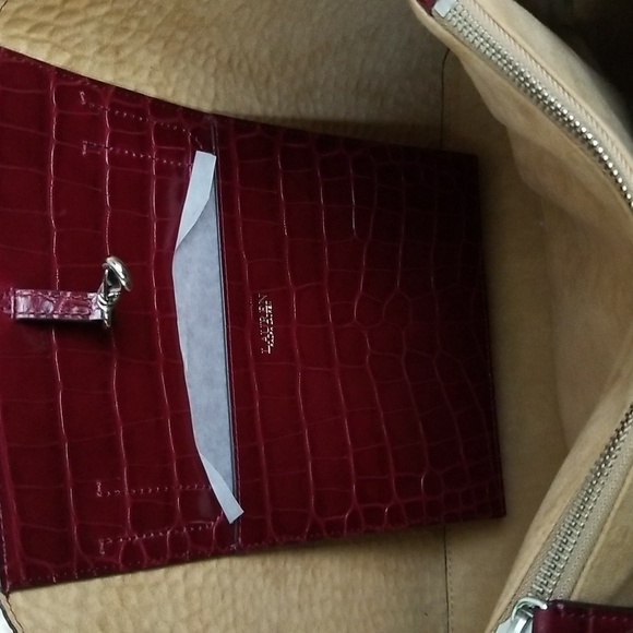 New Ralph Lauren Marcy Embossed Leather Satchel - Picture 11 of 11